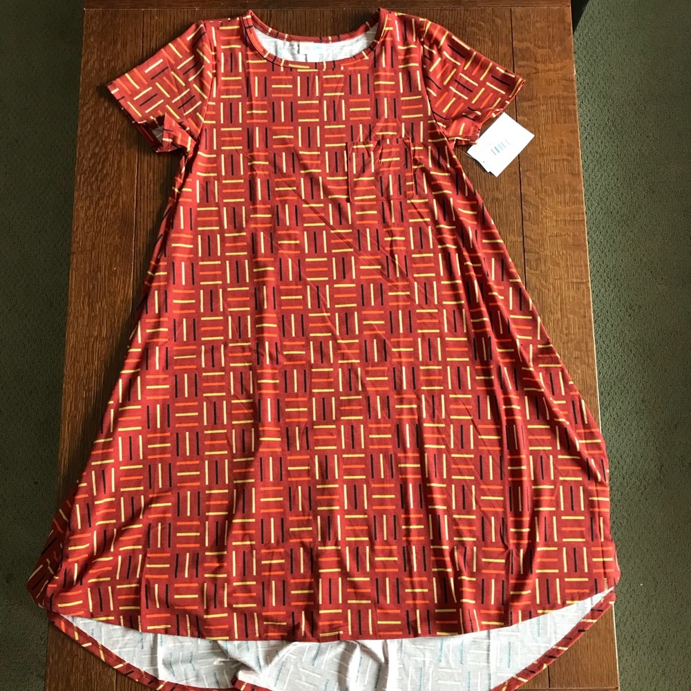 Geometric Lularoe Carly Dress